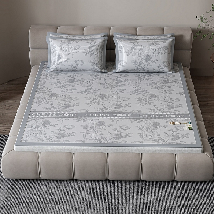 （总）小牛席业 2026春夏新款【建模风格】双PE高凉感-盛世蔷薇凉感冰丝席凉席藤席冰藤席竹席乳胶席凉豆豆席空调席