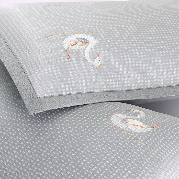 91家纺网 家纺一手货源 找家纺 （总）小牛席业 2026新款华夫格天鹅冰丝夏凉枕套夏凉枕套冰丝枕套藤枕套冰藤枕套冰丝枕套竹枕套凉席枕套豆豆枕套