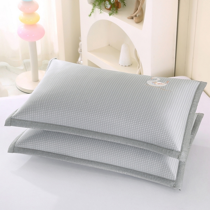 91家纺网 家纺一手货源 找家纺 （总）小牛席业 2026新款华夫格天鹅冰丝夏凉枕套夏凉枕套冰丝枕套藤枕套冰藤枕套冰丝枕套竹枕套凉席枕套豆豆枕套