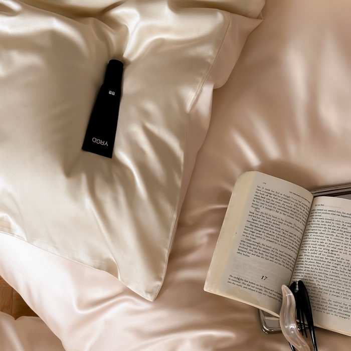 91家纺网 家纺一手货源 找家纺 禾时 2026新款兰精天丝棉纯色双拼四件套 可可