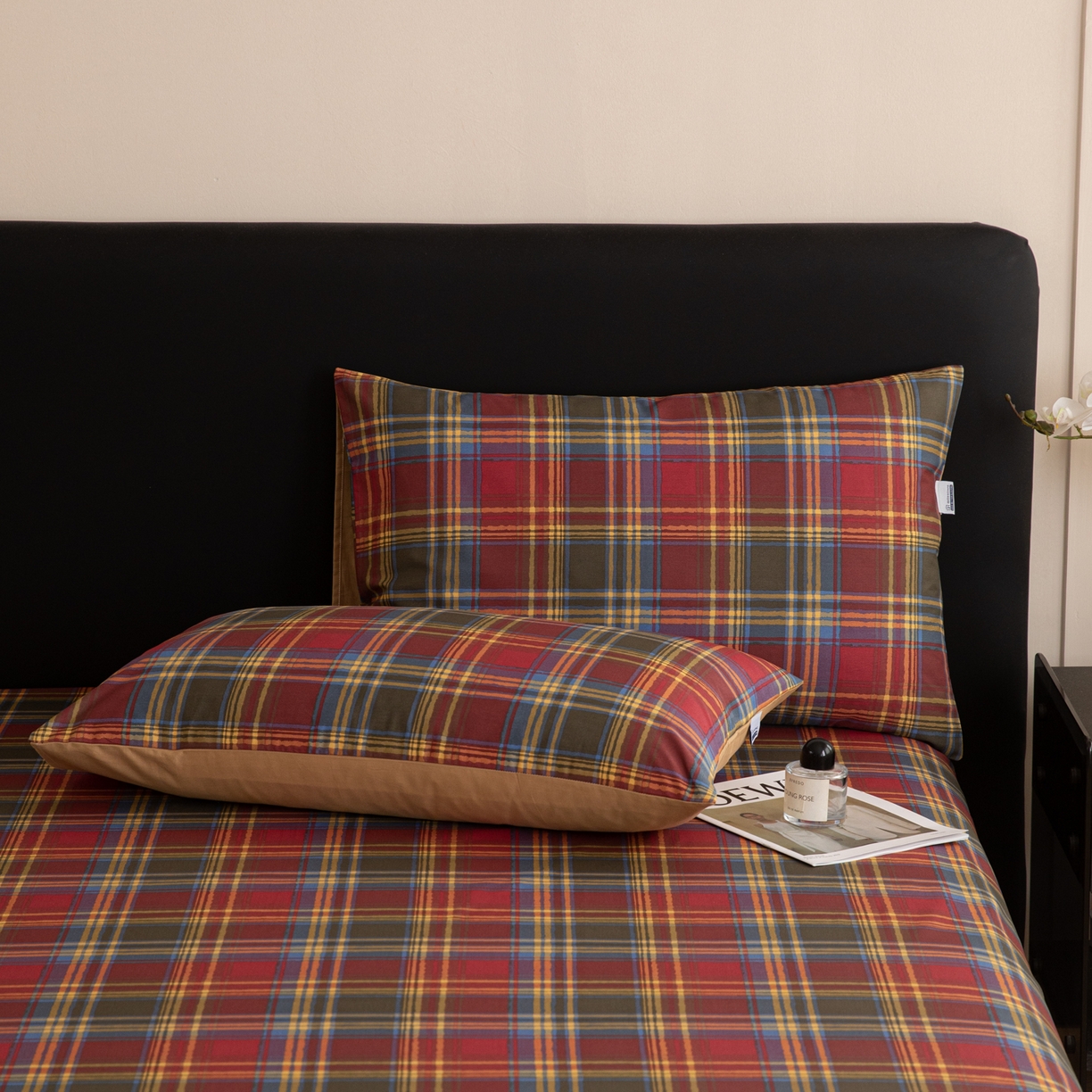 91家纺网 家纺一手货源 找家纺 （总）简宜家居（朝初家纺） 2026新款40支13070全棉简约格子系列A版床单