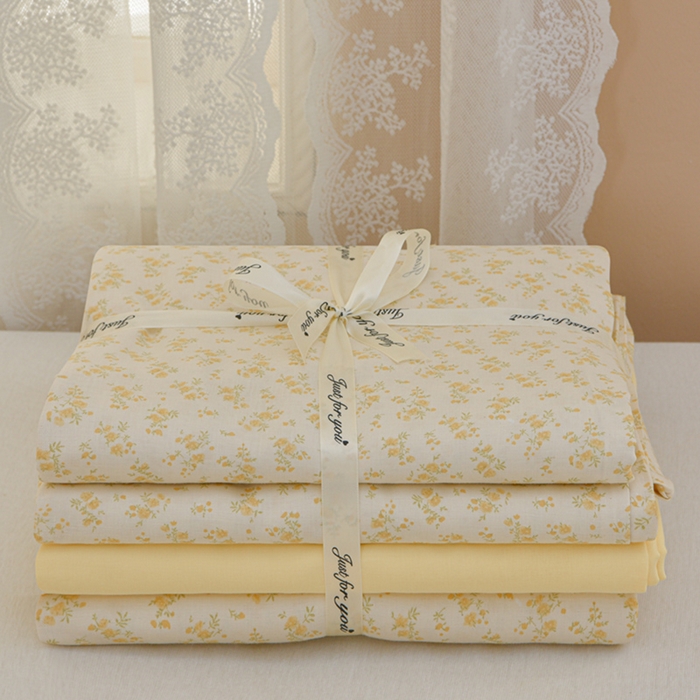 91家纺网 家纺一手货源 找家纺 乐窝家纺仓储 2026年新款高密A类母婴级全棉双层纱四件套学生宿舍三件套床单被套 小晴天