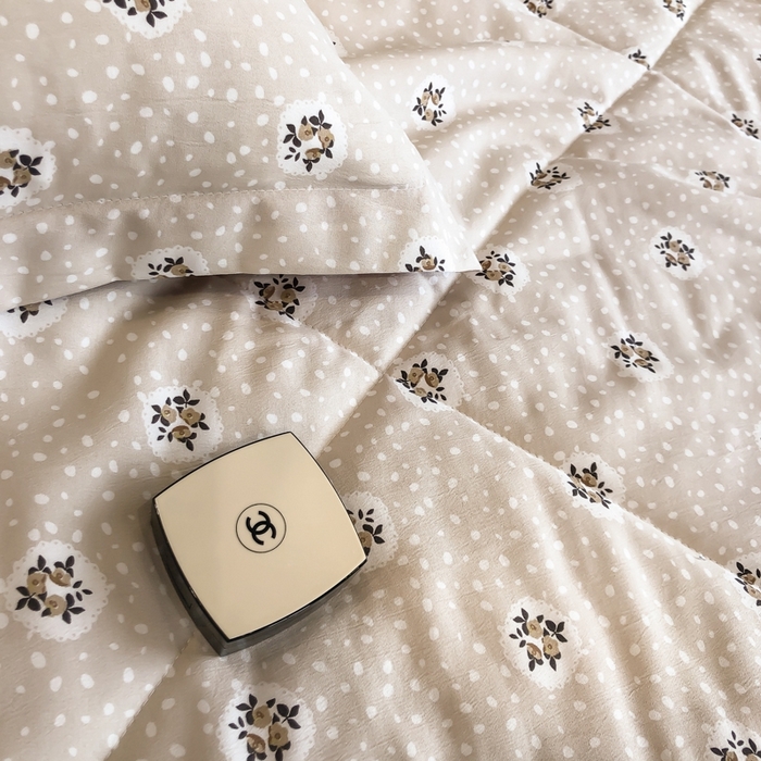 91家纺网 家纺一手货源 找家纺 帕拉美拉 2026新款A类棉麻夏被四件套 春意盘然-桔