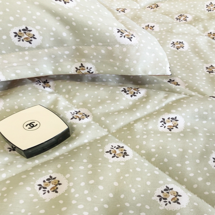 91家纺网 家纺一手货源 找家纺 帕拉美拉 2026新款A类棉麻夏被四件套 春意盘然-绿