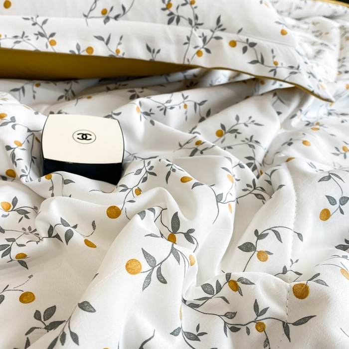 91家纺网 家纺一手货源 找家纺 帕拉美拉 2026新款A类棉麻夏被四件套 静香-黄