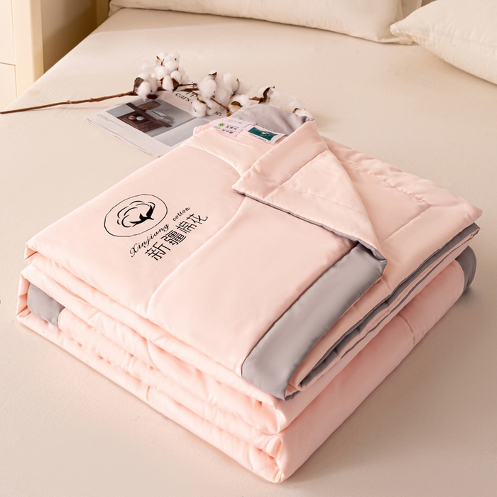 圣梦莱羽绒家纺 2026新款A类棉花被夏被水洗棉春秋被7A抗菌被芯 玉色-夏被