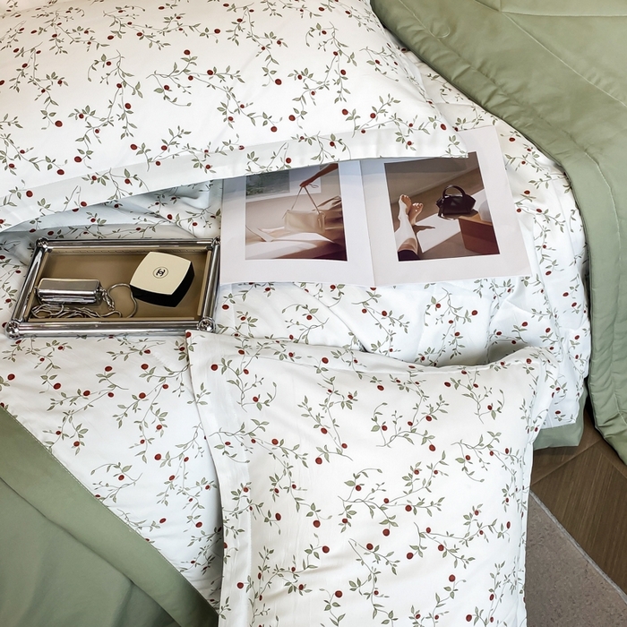 91家纺网 家纺一手货源 找家纺 帕拉美拉 2026新款A类棉麻夏被四件套 静香-绿