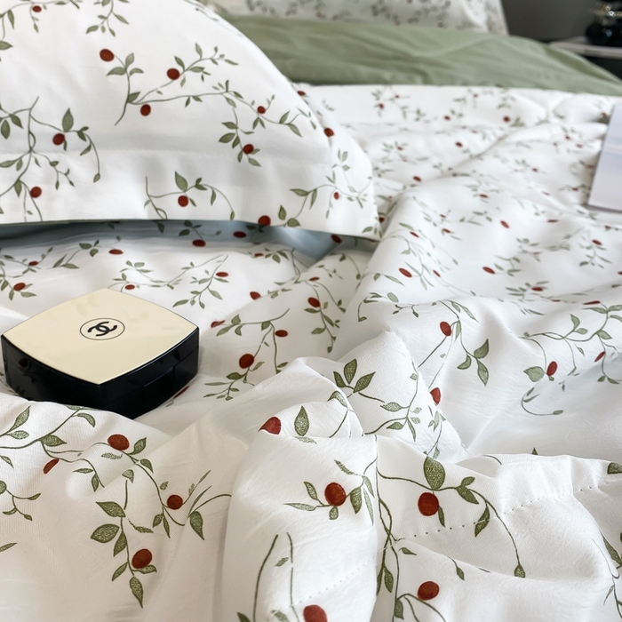 91家纺网 家纺一手货源 找家纺 帕拉美拉 2026新款A类棉麻夏被四件套 静香-绿