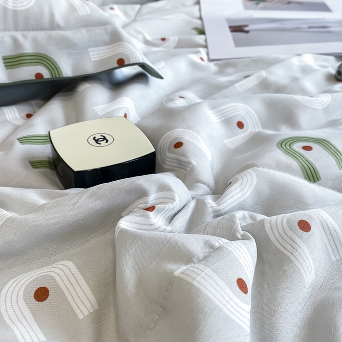 91家纺网 家纺一手货源 找家纺 帕拉美拉 2026新款A类棉麻夏被四件套 琉璃-绿