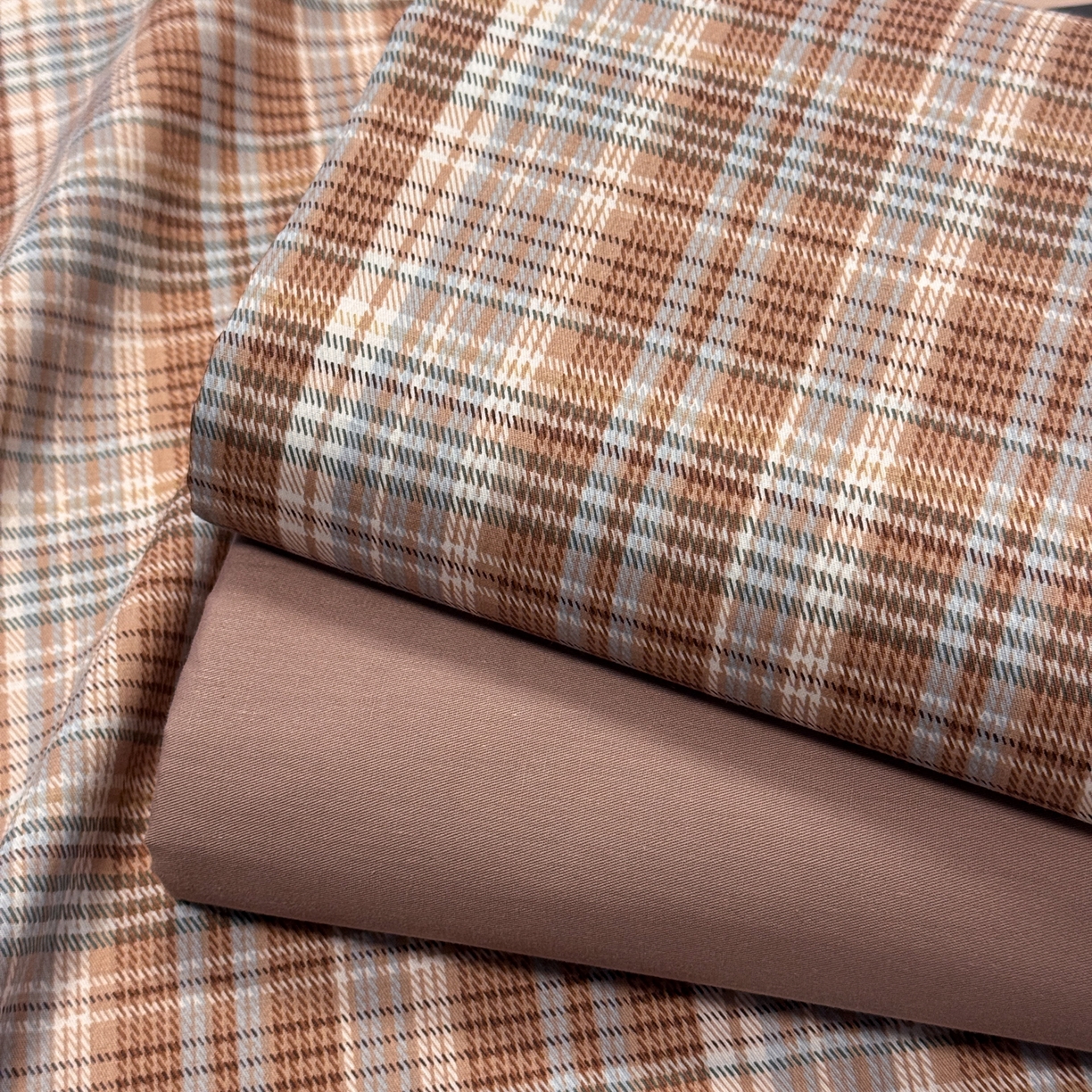 91家纺网 家纺一手货源 找家纺 （总）简宜家居（朝初家纺） 2026新款40支13070全棉简约格子系列A版床单