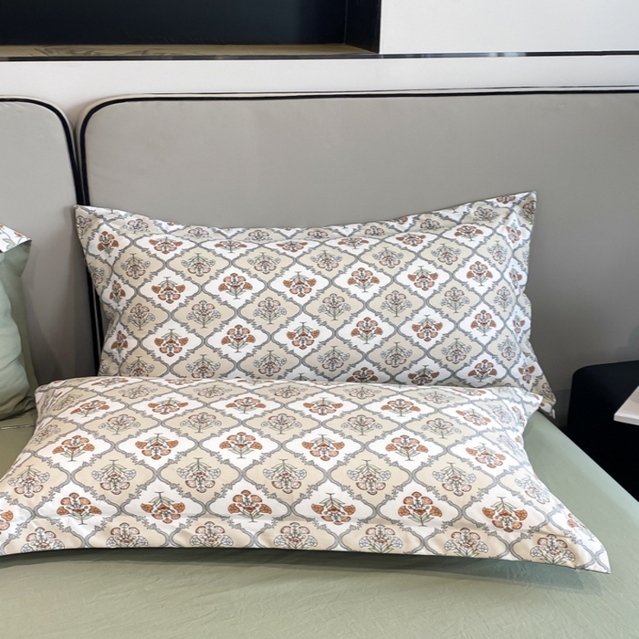 91家纺网 家纺一手货源 找家纺 帕拉美拉 2026新款A类棉麻夏被四件套 绿野