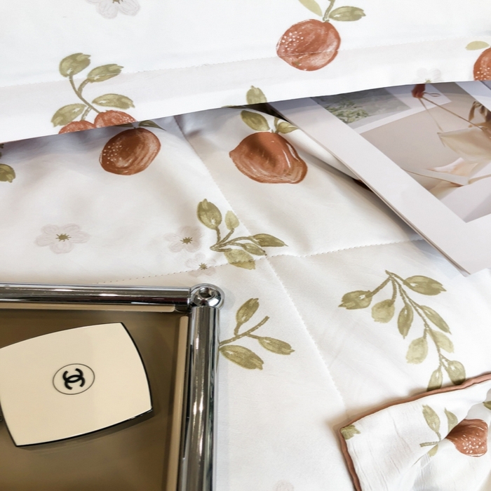 91家纺网 家纺一手货源 找家纺 帕拉美拉 2026新款A类棉麻夏被四件套 秘语-橙