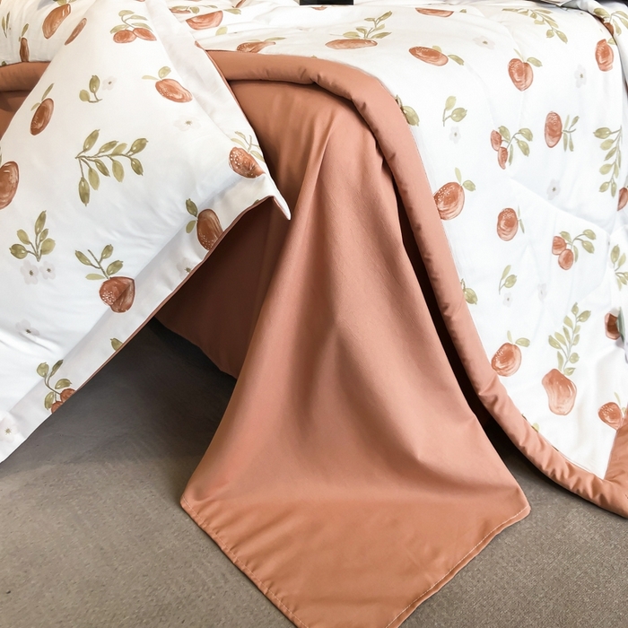 91家纺网 家纺一手货源 找家纺 帕拉美拉 2026新款A类棉麻夏被四件套 秘语-橙