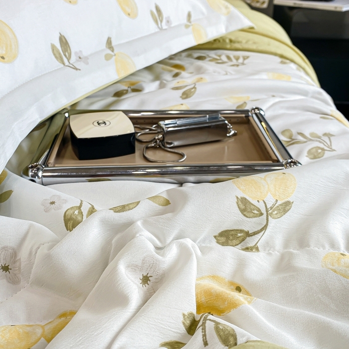 91家纺网 家纺一手货源 找家纺 帕拉美拉 2026新款A类棉麻夏被四件套 秘语-黄