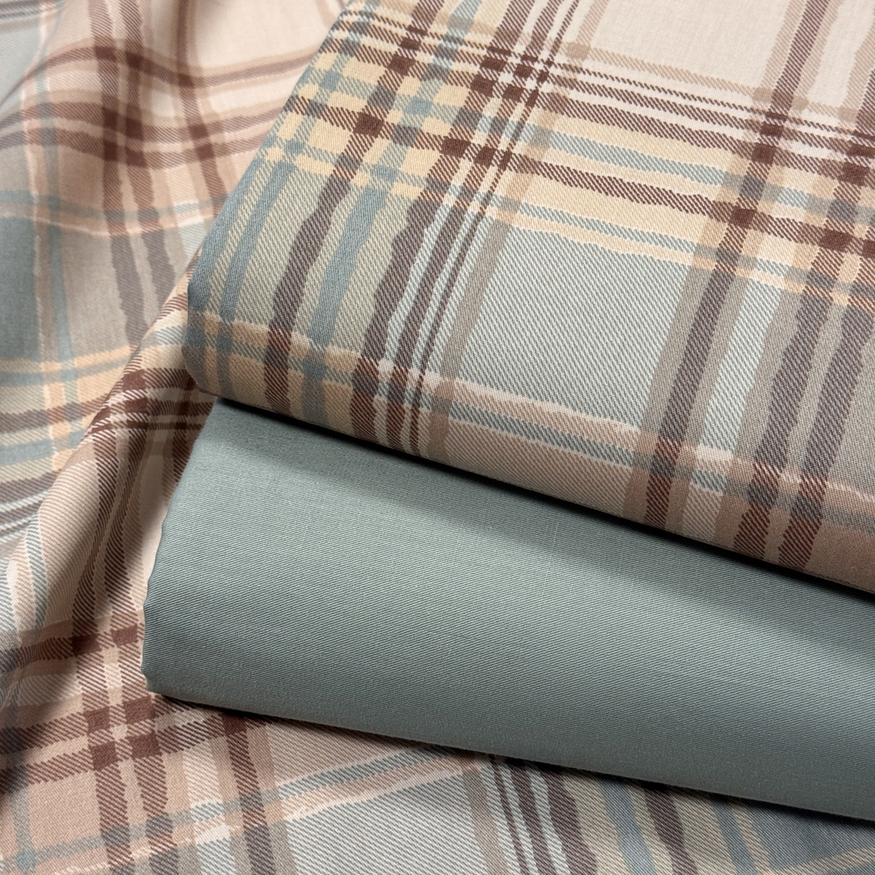 91家纺网 家纺一手货源 找家纺 （总）简宜家居（朝初家纺） 2026新款40支13070全棉简约格子系列A版床单