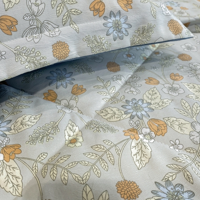 91家纺网 家纺一手货源 找家纺 帕拉美拉 2026新款A类棉麻夏被四件套 浅忆-灰