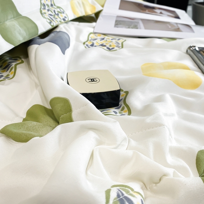 91家纺网 家纺一手货源 找家纺 帕拉美拉 2026新款A类棉麻夏被四件套 夏洛-兰