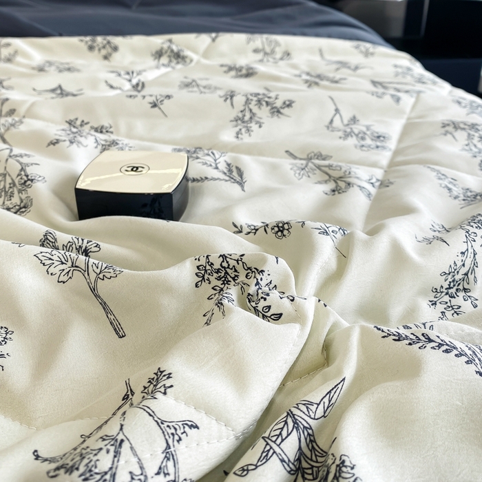 91家纺网 家纺一手货源 找家纺 帕拉美拉 2026新款A类棉麻夏被四件套 邂逅-绿