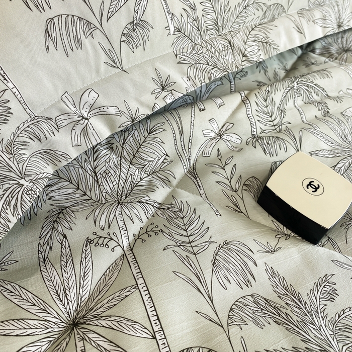 91家纺网 家纺一手货源 找家纺 帕拉美拉 2026新款A类棉麻夏被四件套 椰林
