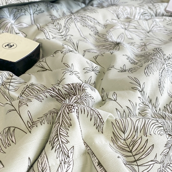 91家纺网 家纺一手货源 找家纺 帕拉美拉 2026新款A类棉麻夏被四件套 椰林