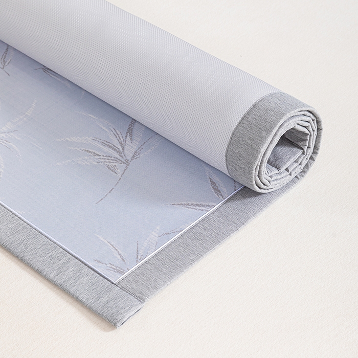 91家纺网 家纺一手货源 找家纺 小牛席业 2026新款全PE柳烟冰丝席凉席席子 蓝色