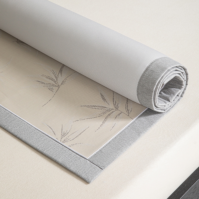 91家纺网 家纺一手货源 找家纺 小牛席业 2026新款全PE柳烟冰丝席凉席席子 香槟