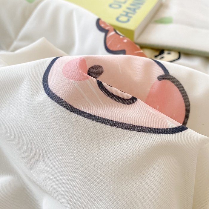 91家纺网 家纺一手货源 找家纺 帕拉美拉 2026新款A类印花冰凉丝凉感丝手包大宽边夏被 动物乐园