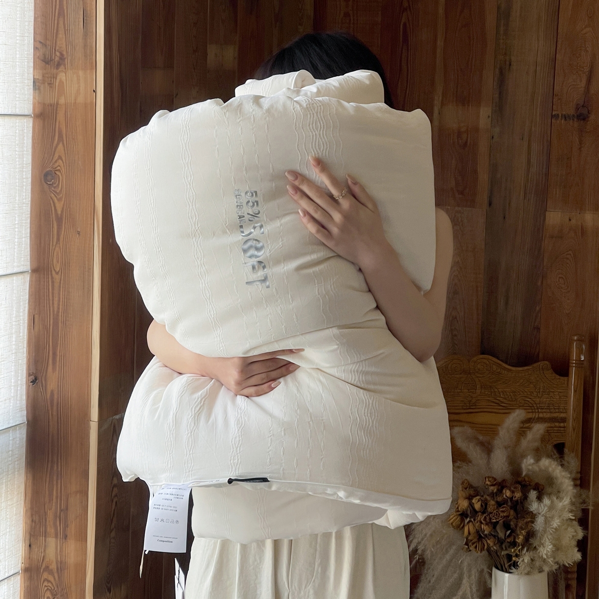 91家纺网 家纺一手货源 找家纺 （总）佳汐蓝家纺 2026新款55有机全棉提花大豆被被子被芯