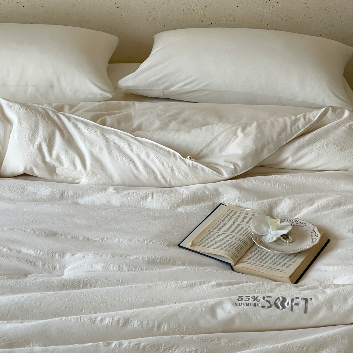 91家纺网 家纺一手货源 找家纺 （总）佳汐蓝家纺 2026新款55有机全棉提花大豆被被子被芯