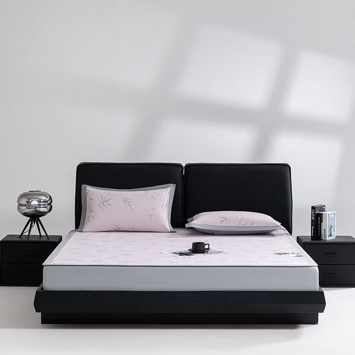 91家纺网 家纺一手货源 找家纺 （总）小牛席业 2026新款全PE柳烟冰丝凉席席子（床笠款）