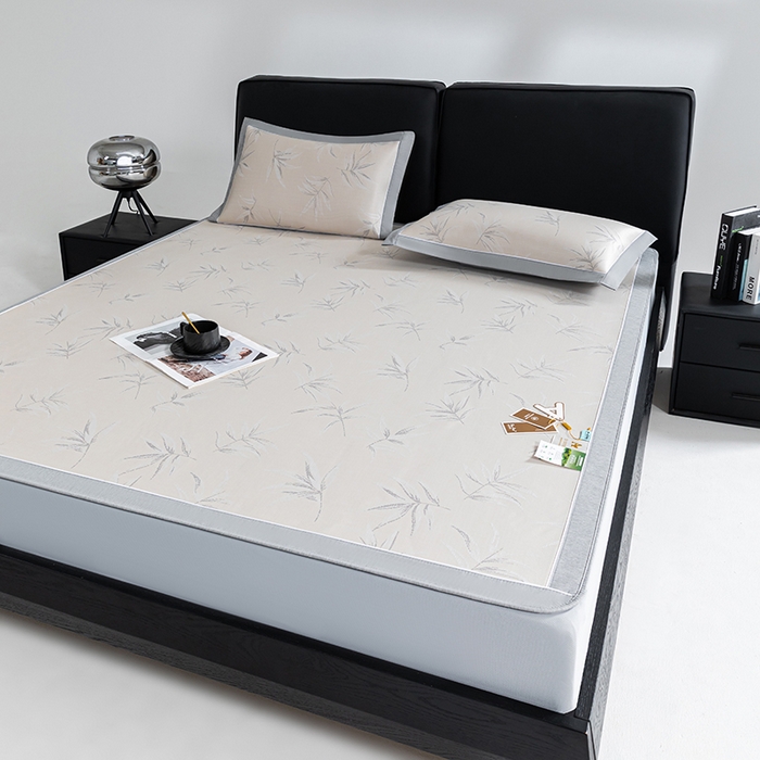 91家纺网 家纺一手货源 找家纺 （总）小牛席业 2026新款全PE柳烟冰丝凉席席子（床笠款）