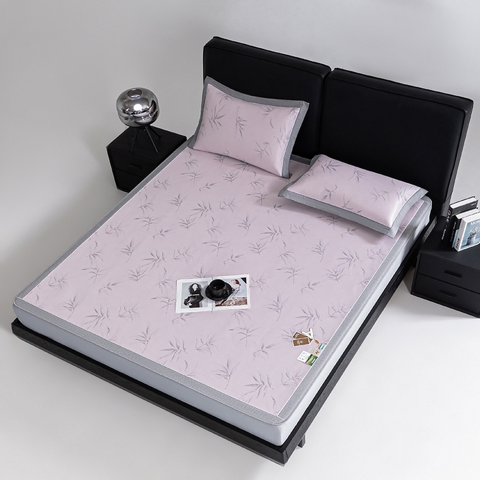 91家纺网 家纺一手货源 找家纺 （总）小牛席业 2026新款全PE柳烟冰丝凉席席子（床笠款）