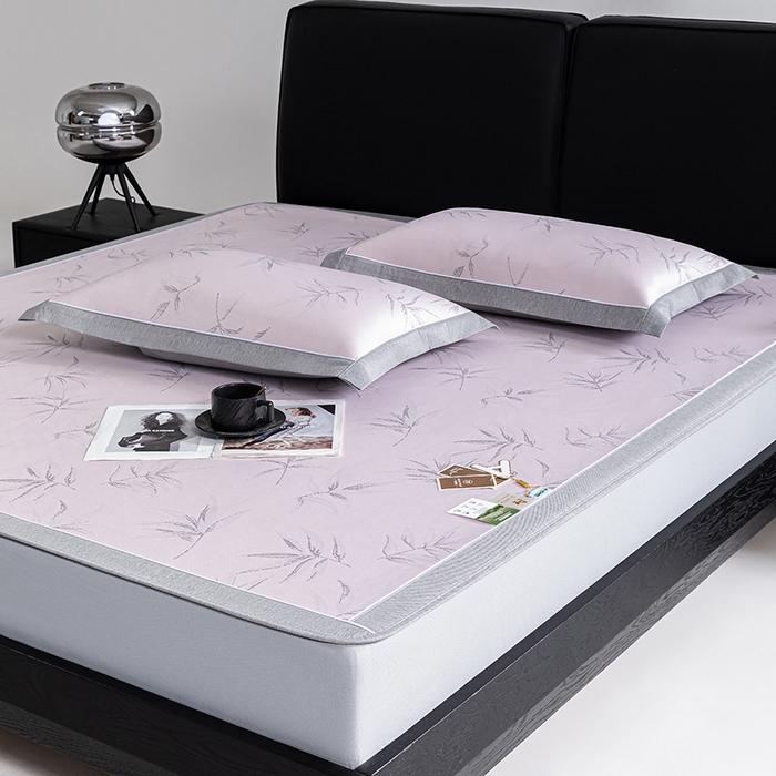 91家纺网 家纺一手货源 找家纺 （总）小牛席业 2026新款全PE柳烟冰丝凉席席子（床笠款）