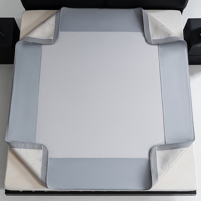 91家纺网 家纺一手货源 找家纺 小牛席业 2026新款全PE柳烟冰丝凉席席子（床笠款） 香槟