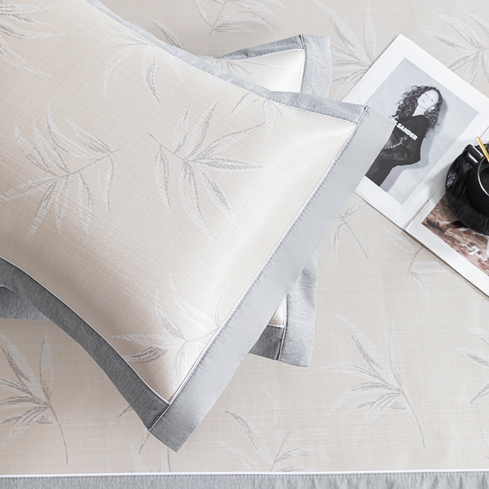 91家纺网 家纺一手货源 找家纺 小牛席业 2026新款全PE柳烟冰丝凉席席子（床笠款） 香槟