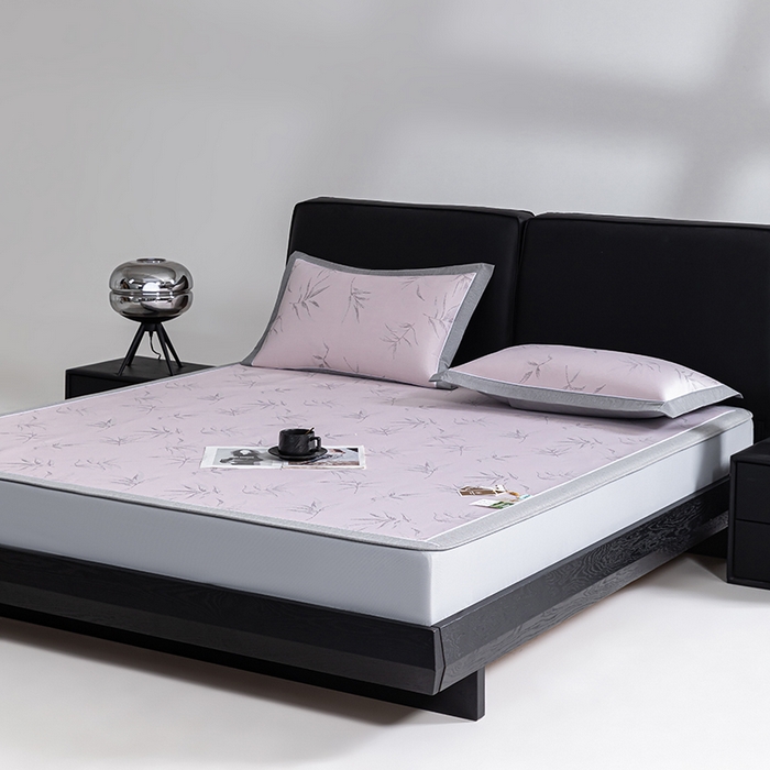 91家纺网 家纺一手货源 找家纺 （总）小牛席业 2026新款全PE柳烟冰丝凉席席子（床笠款）