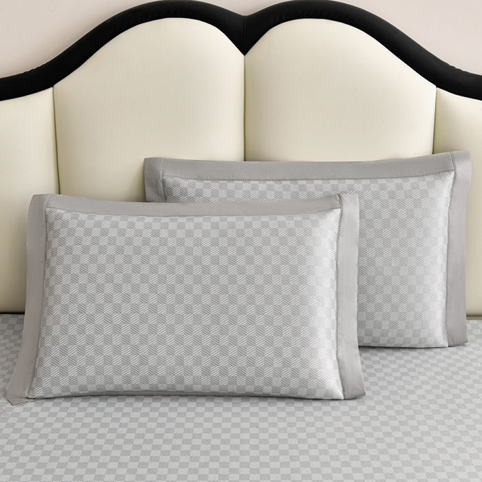 91家纺网 家纺一手货源 找家纺 小牛席业 2026新款亲肤舒适棋盘格-熊猫冰丝席席子凉席 棋盘格-熊猫冰丝席-灰色