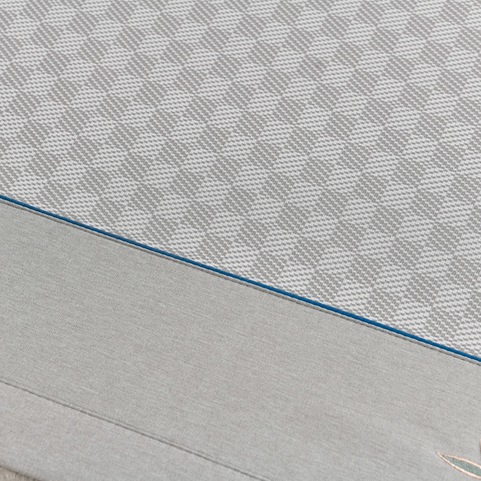 91家纺网 家纺一手货源 找家纺 小牛席业 2026新款亲肤舒适棋盘格-熊猫冰丝席席子凉席 棋盘格-熊猫冰丝席-灰色