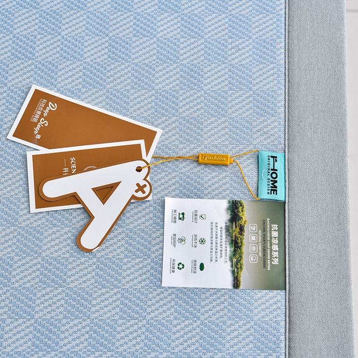 91家纺网 家纺一手货源 找家纺 小牛席业 2026新款亲肤舒适棋盘格-熊猫冰丝席席子凉席 棋盘格-熊猫冰丝席-浅蓝