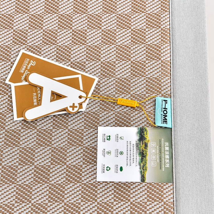 91家纺网 家纺一手货源 找家纺 小牛席业 2026新款亲肤舒适棋盘格-熊猫冰丝席席子凉席 棋盘格-熊猫冰丝席-咖色