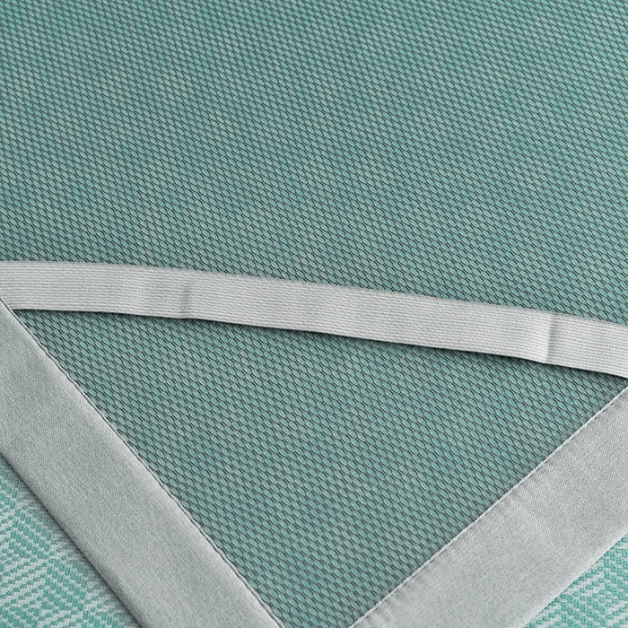 91家纺网 家纺一手货源 找家纺 小牛席业 2026新款亲肤舒适棋盘格-熊猫冰丝席席子凉席 棋盘格-熊猫冰丝席-绿色