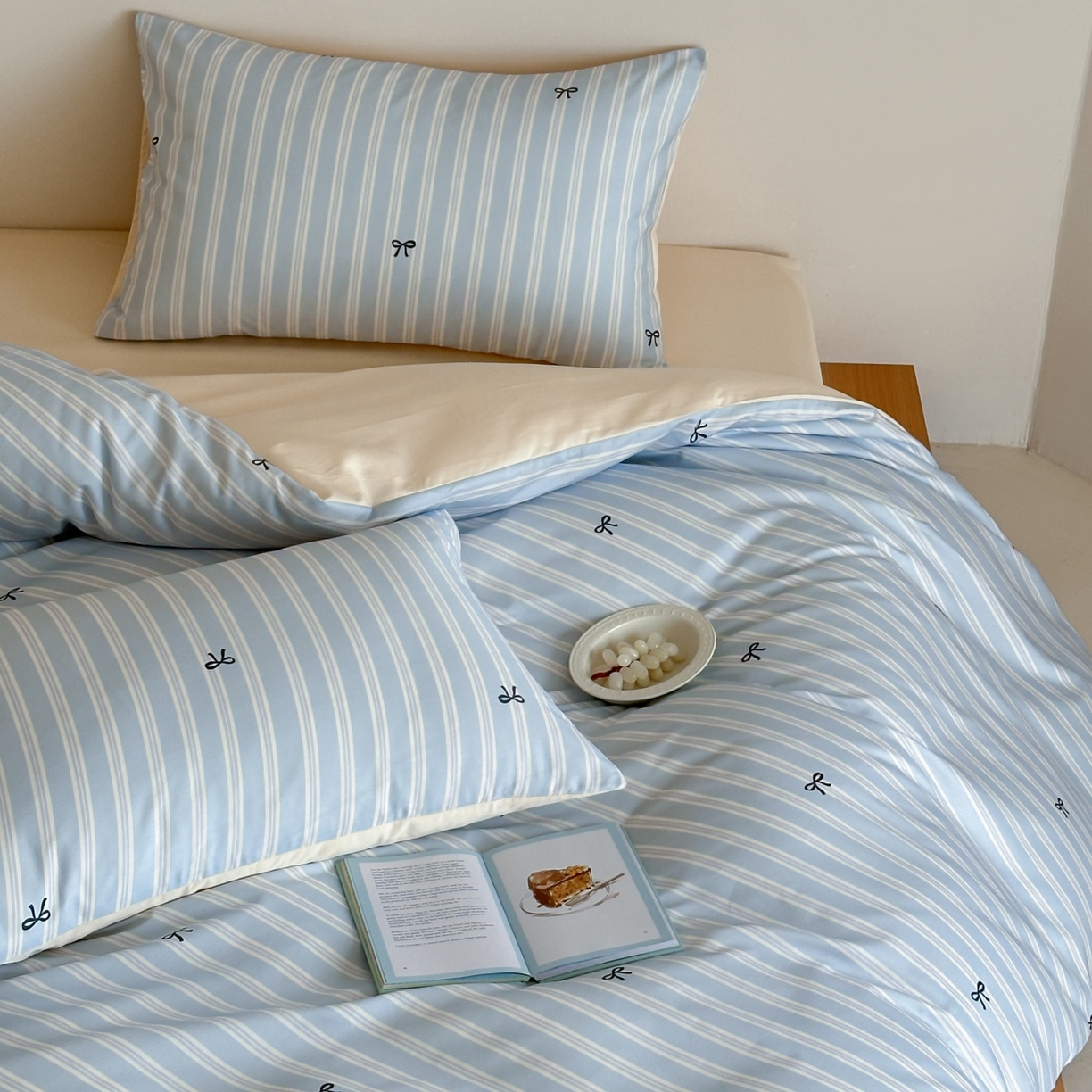 91家纺网 家纺一手货源 找家纺 （总）桃喜 2026春夏新款ins风60支长绒棉纯棉四件套 （会员-5）严格控价 券后不低于159/179