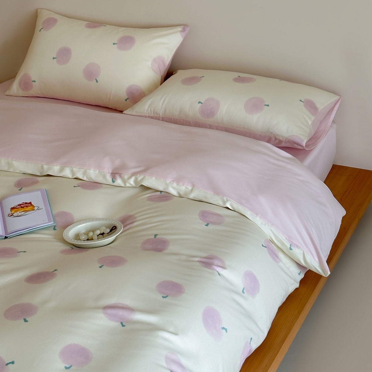 91家纺网 家纺一手货源 找家纺 （总）桃喜 2026春夏新款ins风60支长绒棉纯棉四件套 （会员-5）严格控价 券后不低于159/179