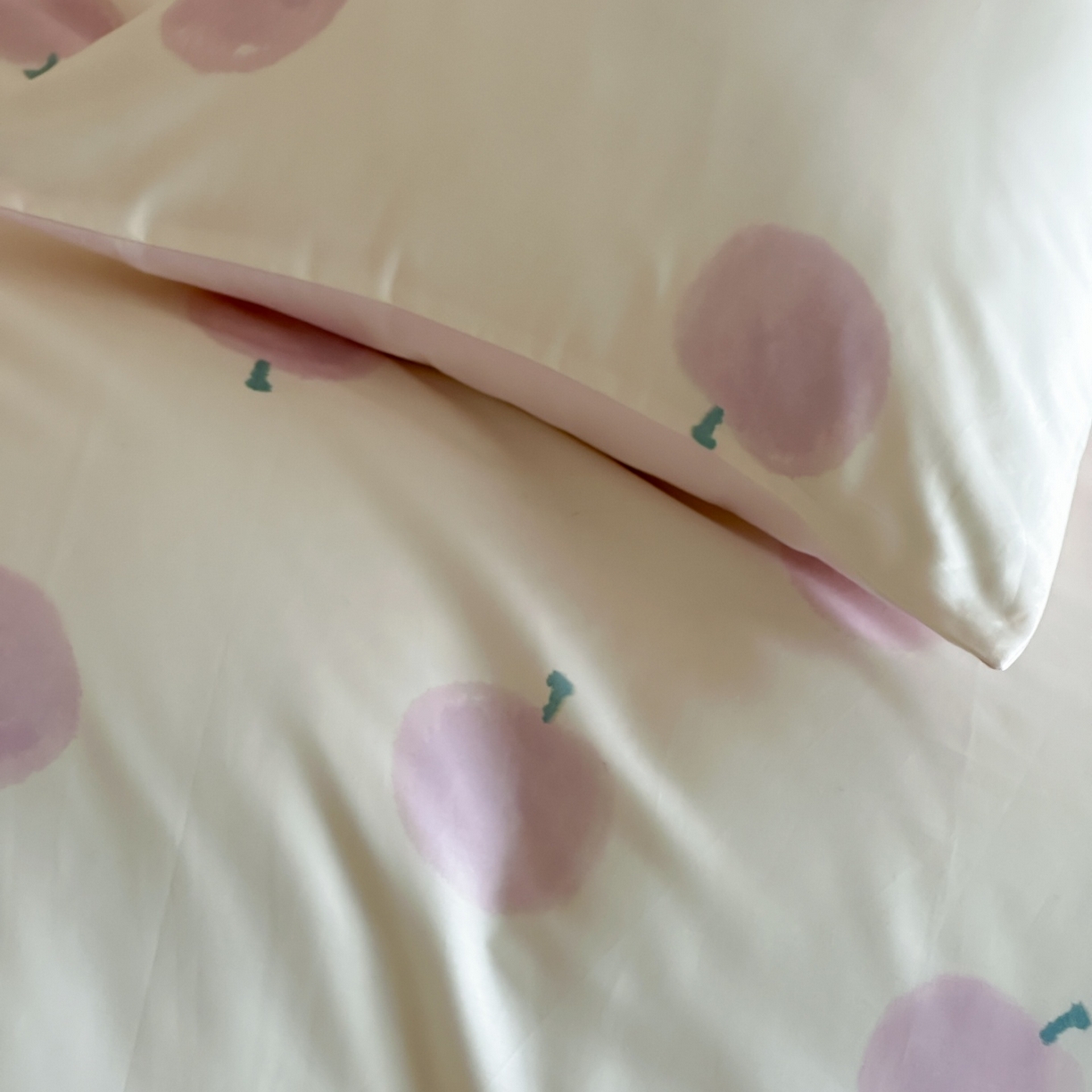 91家纺网 家纺一手货源 找家纺 桃喜 2026春夏新款ins风60支长绒棉纯棉四件套 （会员-5）严格控价 券后不低于159/179 蜜桃