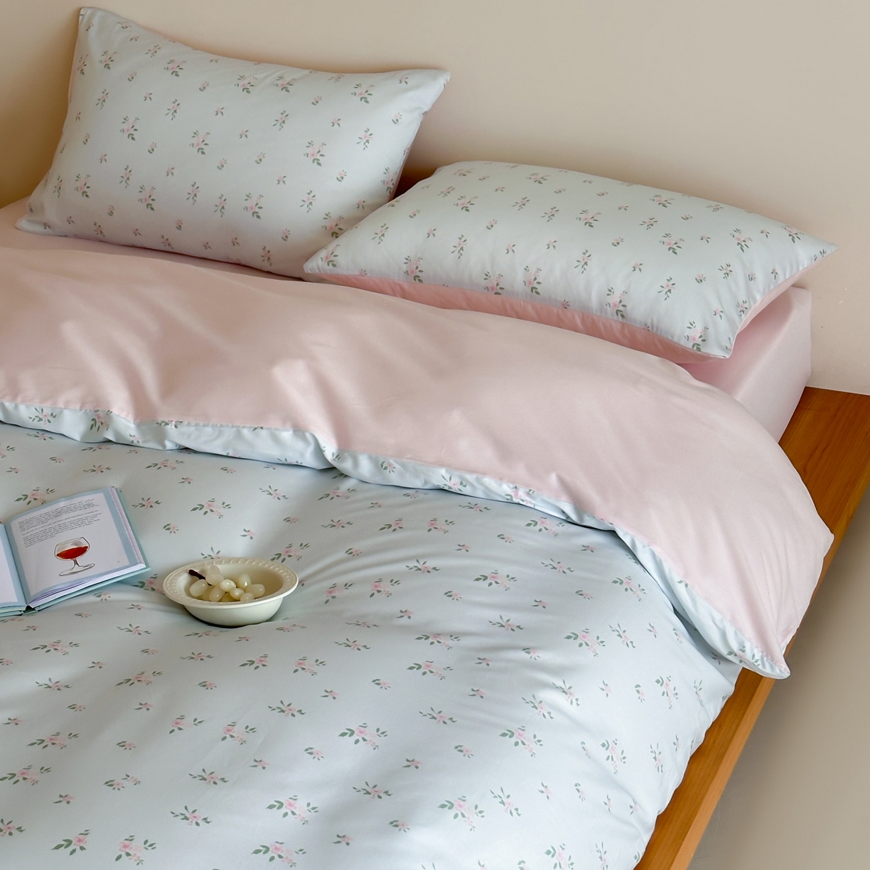 91家纺网 家纺一手货源 找家纺 （总）桃喜 2026春夏新款ins风60支长绒棉纯棉四件套 （会员-5）严格控价 券后不低于159/179