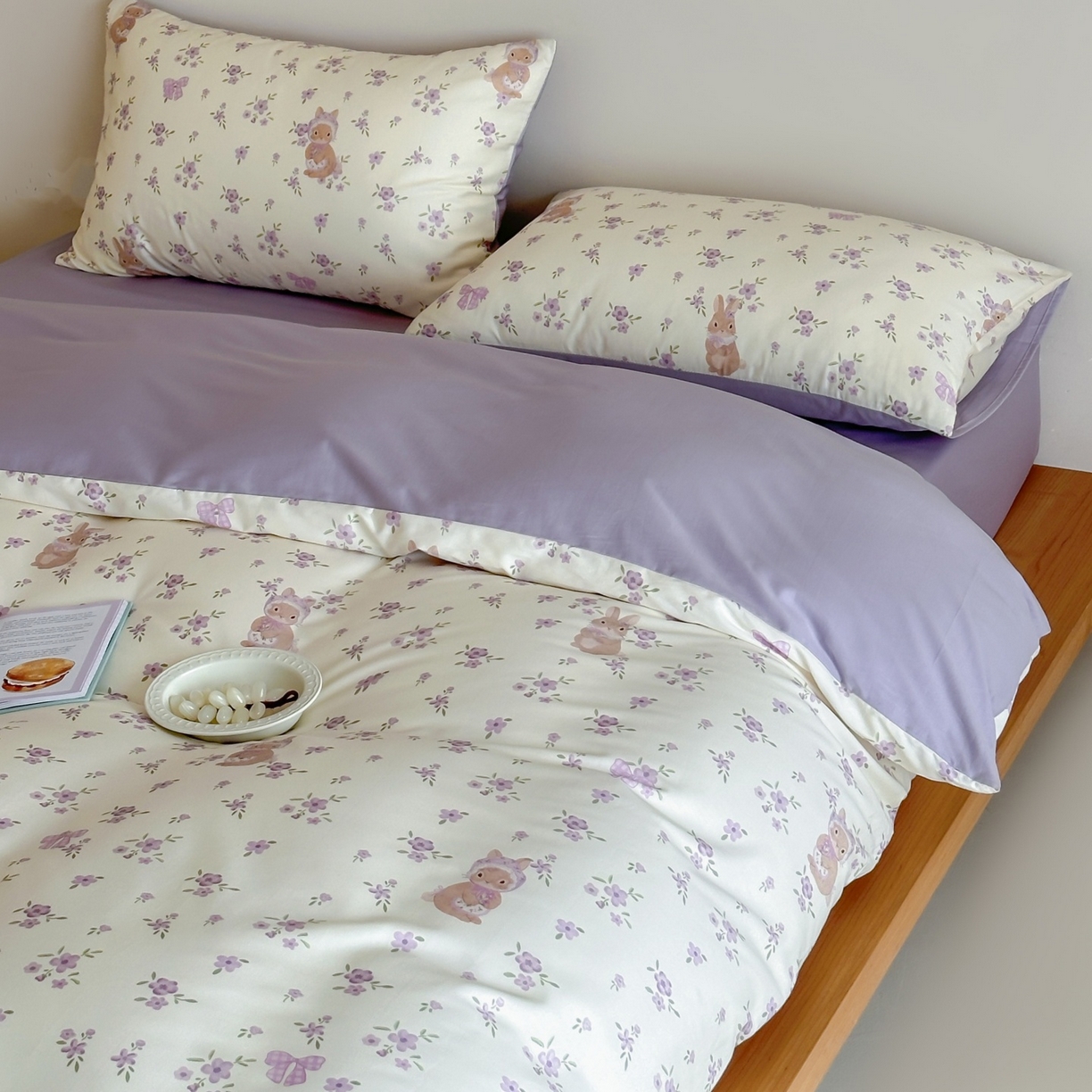 91家纺网 家纺一手货源 找家纺 （总）桃喜 2026春夏新款ins风60支长绒棉纯棉四件套 （会员-5）严格控价 券后不低于159/179