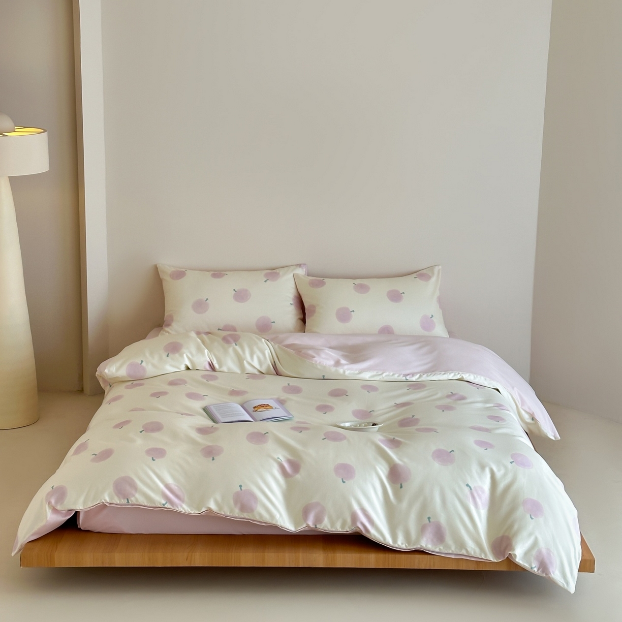 91家纺网 家纺一手货源 找家纺 桃喜 2026春夏新款ins风60支长绒棉纯棉四件套 （会员-5）严格控价 券后不低于159/179 蜜桃