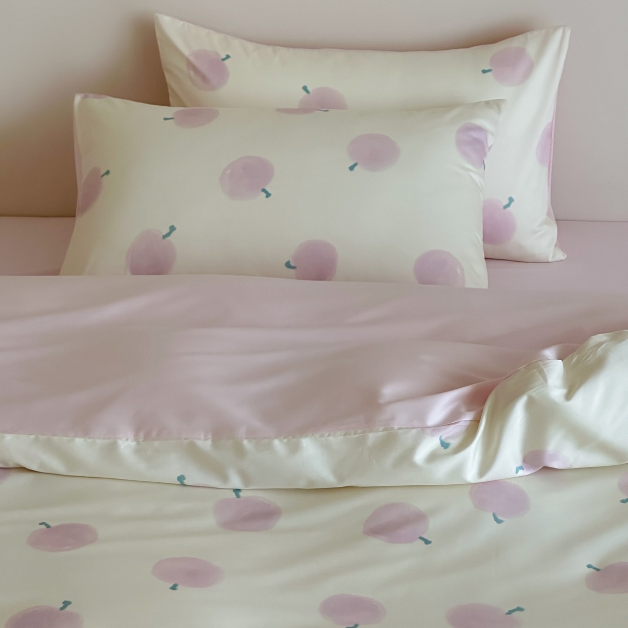 91家纺网 家纺一手货源 找家纺 桃喜 2026春夏新款ins风60支长绒棉纯棉四件套 （会员-5）严格控价 券后不低于159/179 蜜桃