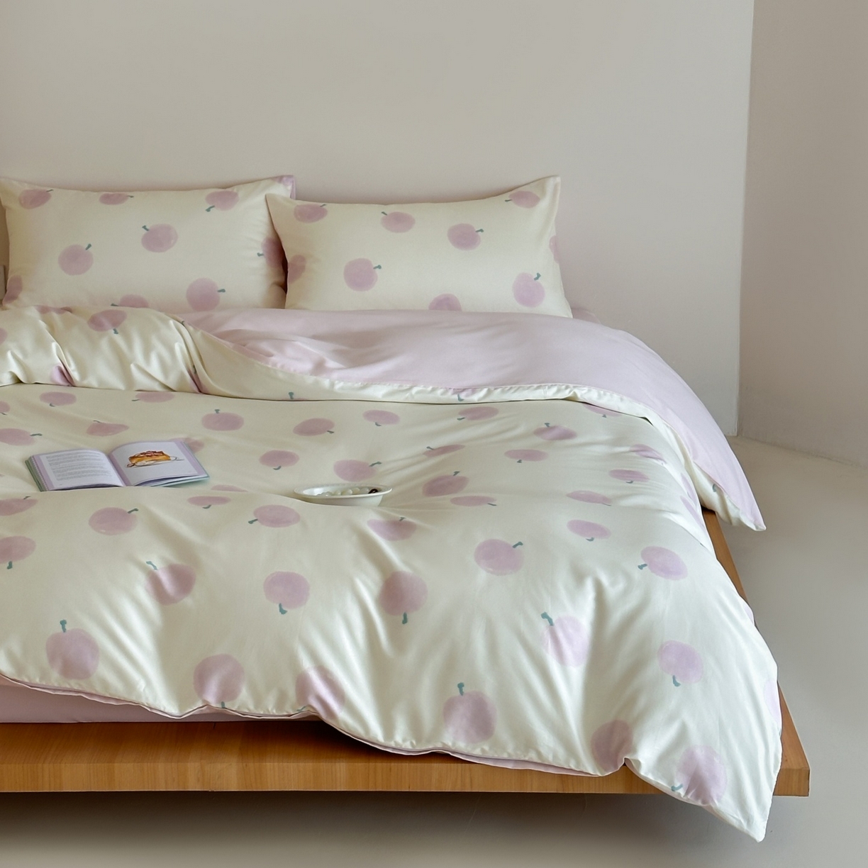 91家纺网 家纺一手货源 找家纺 桃喜 2026春夏新款ins风60支长绒棉纯棉四件套 （会员-5）严格控价 券后不低于159/179 蜜桃