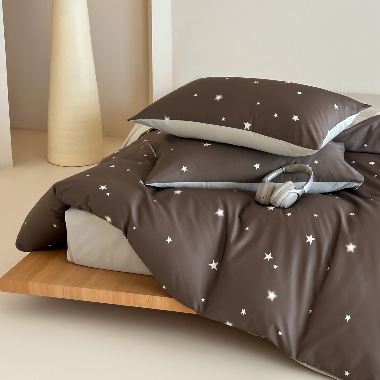 91家纺网 家纺一手货源 找家纺 桃喜 2026春夏新款ins风60支长绒棉纯棉四件套 （会员-5）严格控价 券后不低于159/179 太妃糖星星